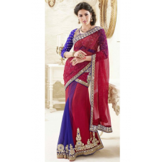 Enchanting Embroidered Wedding Lehenga Saree 